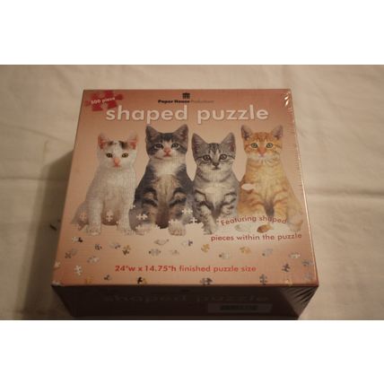 FOUR KITTENS 500 PIECE SHAPED PUZZLE SEALED KITTENS