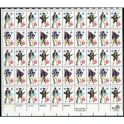 1568a, Mint NH 10¢ Color Shift Error Sheet of Fifty Stamps - Stuart Katz