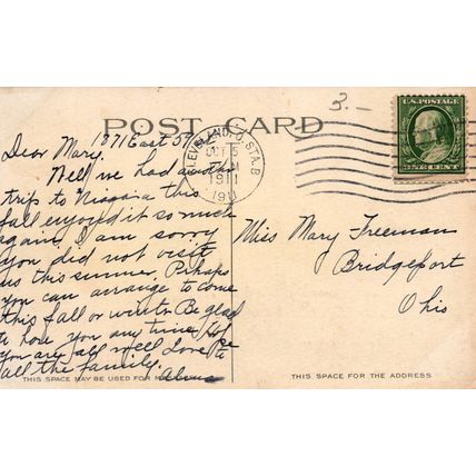 ZAYIX Postcard Great Lakes Ship Harbor Scene Buffalo New York c1911 Divided Back