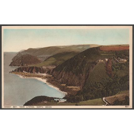 Woody Bay, Lynton, Devon, c.1940 - Photochrom Postcard