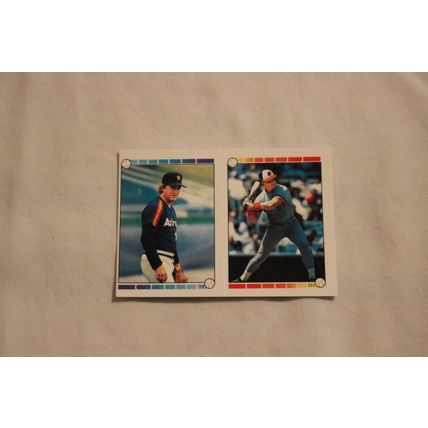 Dave Smith/Mickey Tettleton 1989 Topps Stickers NO.13/231 Stickerback Lou Whitka