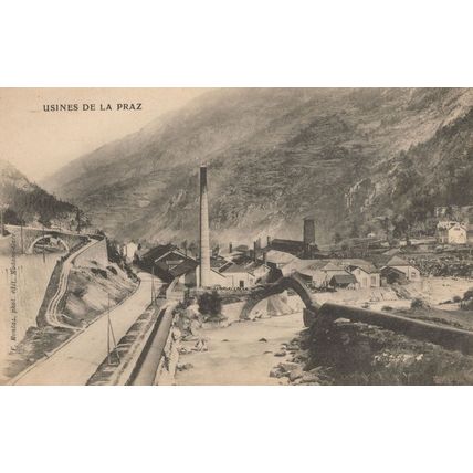 Usines De La Praz Savoie France Factories Industry Rare Old Postcard