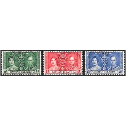 1937 Coronation of King George VI & Queen Elizabeth - Inscription "CAYMA Used C1
