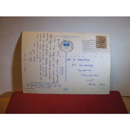 LAPPA VALLEY STEAM RAILWAY, NEWQUAY, Cornwall used postcard 1985 pm =