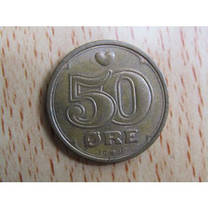 Denmark 2001 50 Ore Coin