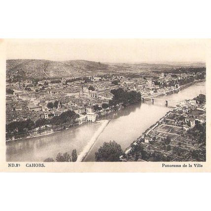 46 - CAHORS - panorama de la ville