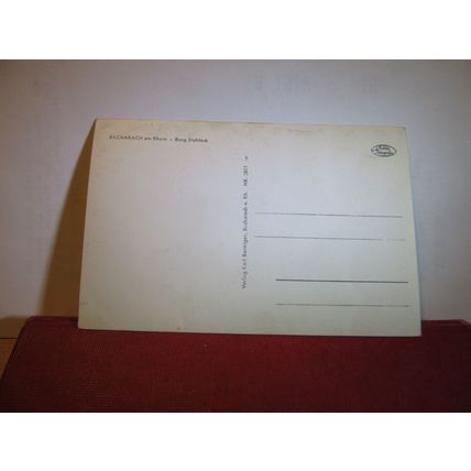 BURG STAHLECK, BACHARACH, GERMANY unused postcard RP =