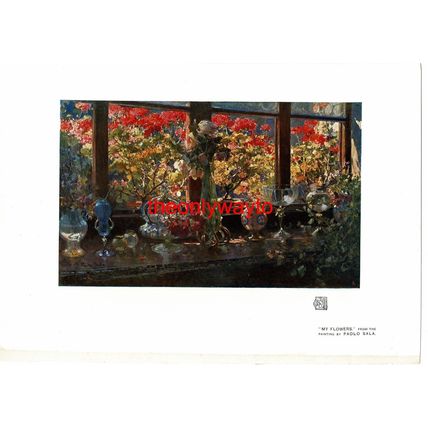 My Flowers, By Paolo Sala, Book Illustration (Print), 1913