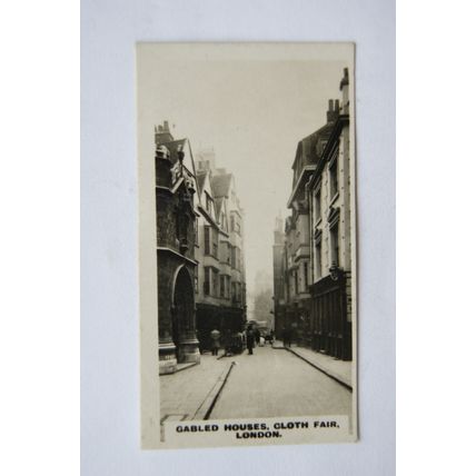 1926 British Royal & Ancient Buildings No. 48 Cloth Fair Gabled Houses