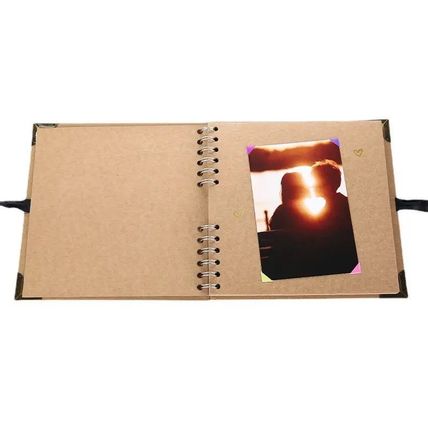 Woodside Home Living Spiral Bound Scrap Book Style Photo Album 20.5 x 20.5cm