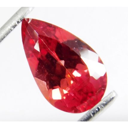 4.60 Ct Natural Mandarin Orange Peach Garnet Pear Cut Loose Gemstone