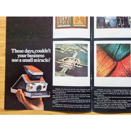 1976 Polaroid Camera Vintage US Print Advert, 70s Ephemera