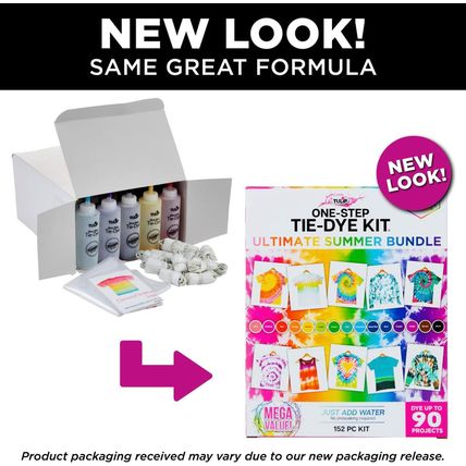 Tulip One-Step Tie Dye Ultimate Summer Bundle, Classroom Pack, Tie Dye Party Sup