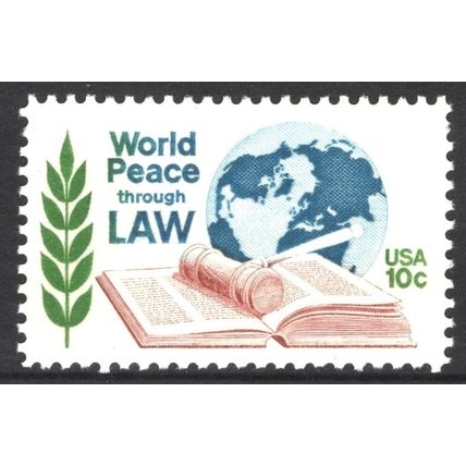 USA 1975: WORLD PEACE THROUGH LAW - 10c MNH (G12)