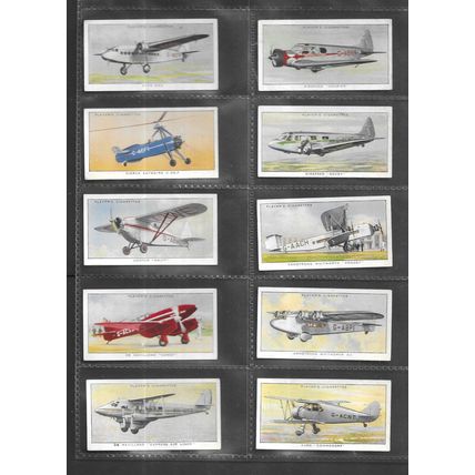 PLAYERS - 4 Complete Sets Aircraft and Motor Cars.
