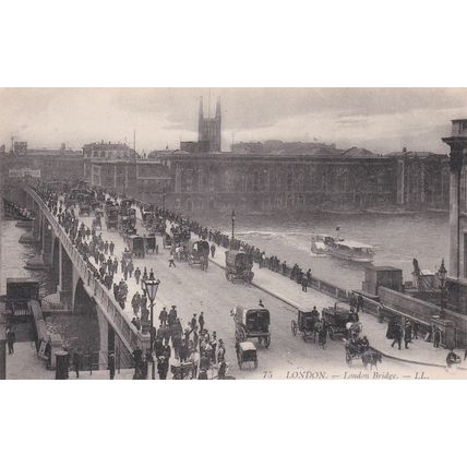 EC911 LONDON - LONDON BRIDGE . LL PRINTED POSTCARD