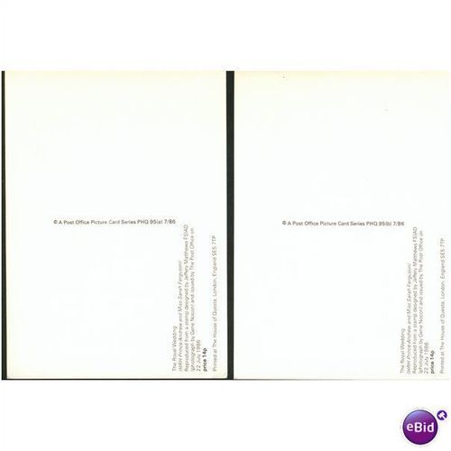 GB PHQ + FDI 1986 - Royal Wedding, Andrew & Sarah 1