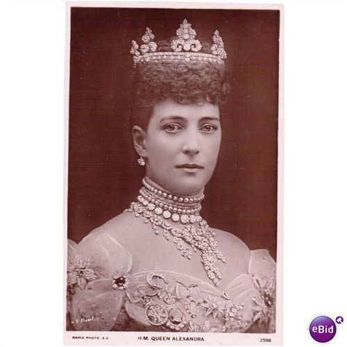 postcaqrd royalty rapid photo h.m. queen alexandra