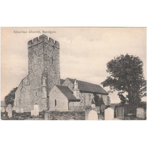 Cheriton Church Sandgate Kent Postcard (KE4641)