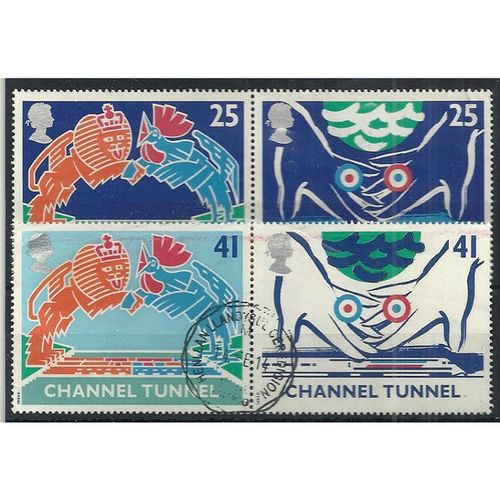 1994 Channel Tunnel Set SG1820-23 Fine Used . .
