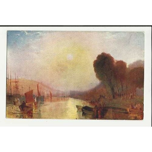 2774 SHIPPING IN THE MEDWAY (Artist - Turner) Tuck Oilette Postcard