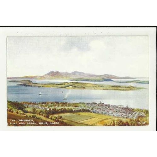 A551 Scotland THE CUMBRAES Valentine "Art Colour" Postcard