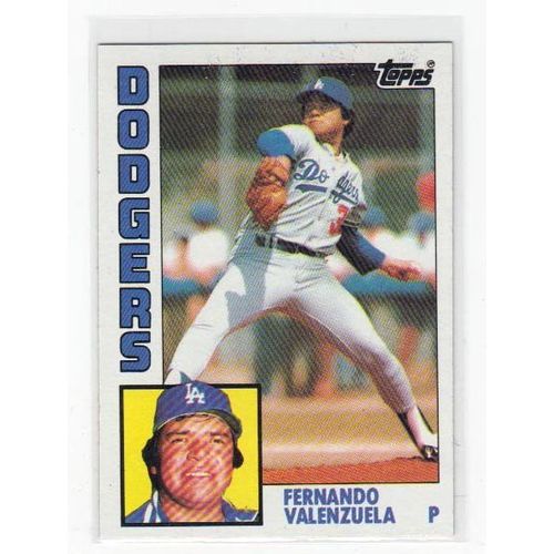 1984 Topps Fernando Valenzuela baseball card #220 – Dodgers