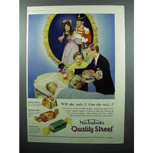 1955 Mackintosh's Quality Street Toffee Candy Ad