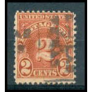 Used J81 2c Postage Due Average WA1319