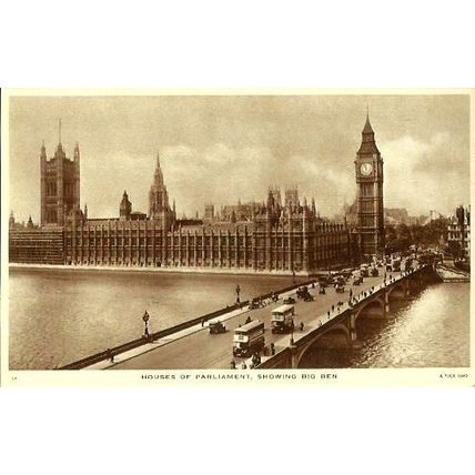 LONDON Houses of Parliament Postcard by Tuck ( L4)