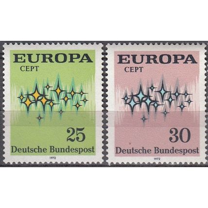 Deutschland 1972 Michel 716 - 717 Neuf ** Cote (2011) 1.20 € Europa CEPT Etoiles