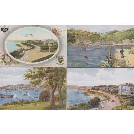 Falmouth Docks Boat & Marine 4x Mint 1980s Postcard s