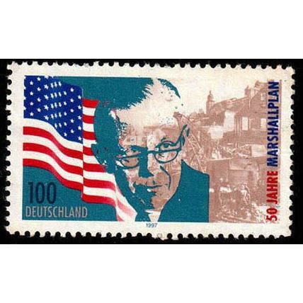 Germany 1997 Marshall Plan 100Pfg Used Stamp.
