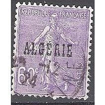 Algérie 1924 Michel 16 O Cote (2005) 0.60 € Semeuse lignée Cachet rond