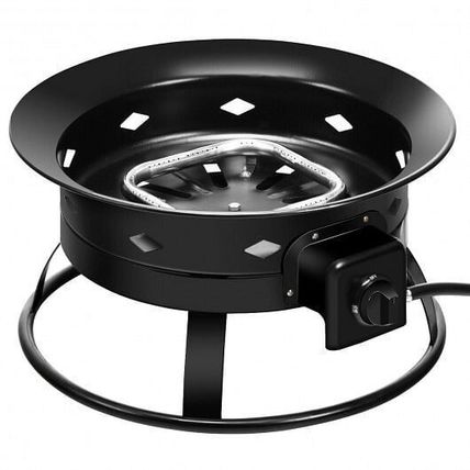 58 000BTU Firebowl Outdoor Portable Propane Gas Fire Pit with Cover and Carry...