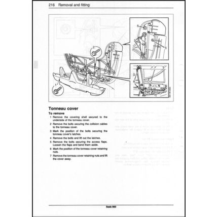 Saab 900 Cabriolet Workshop Manual 1995 1996 199526470 PDF