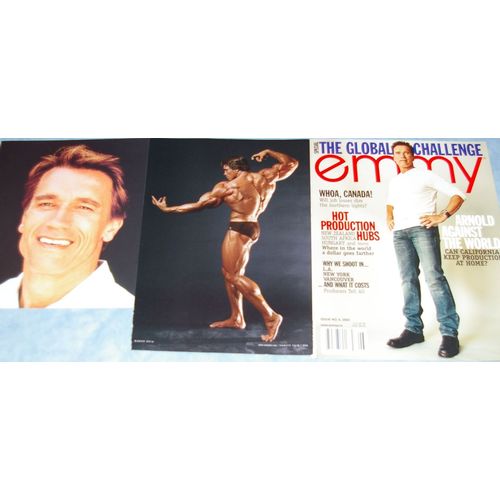 ARNOLD SCHWARZENEGGER Poster + Pinup + 123x Clippings Covers 1990s-recent