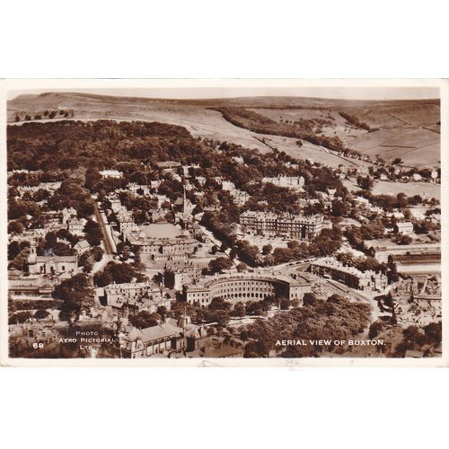 Aerial View of Buxton Derbyshire Postcard (DER76116)