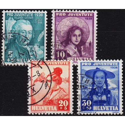 SCHWEIZ SWITZERLAND [1938] MiNr 0331-34 ( O/used ) Pro Juventute