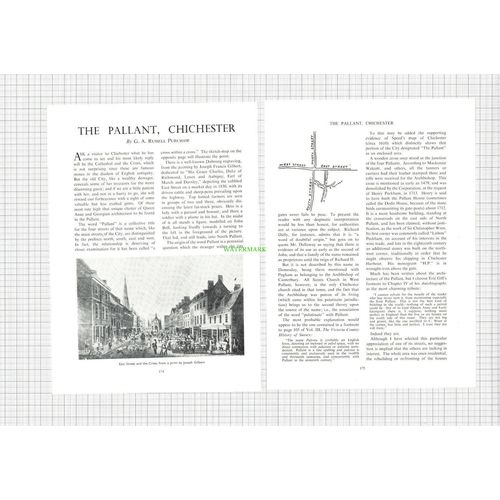 8846) The Pallant Chichester Sussex - 1955 Article