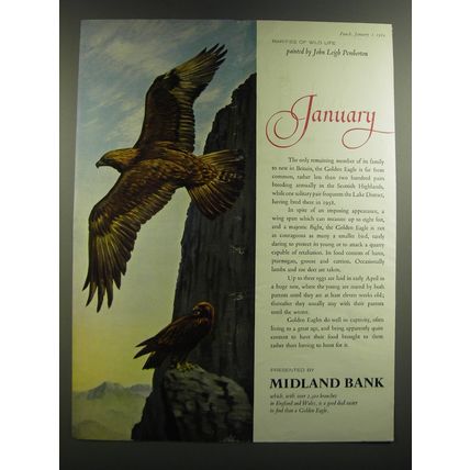 1964 Midland Bank Ad - John Leigh Pemberton - January