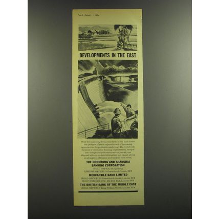 1964 Hongkong and Shanghai Banking Corporation Ad - Developments in the East
