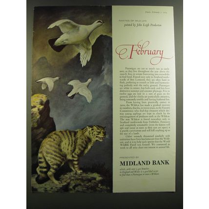 1964 Midland Bank Ad - John Leigh Pemberton - February