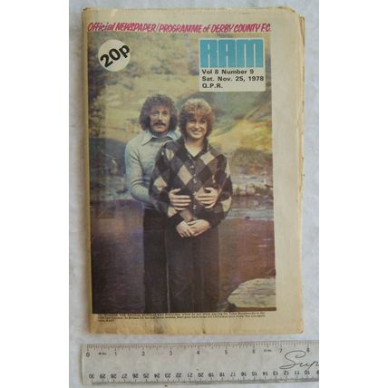 1978 Ram, Vol. 8, No. 8, Derby County v. Queens Park Rangers, issue 211