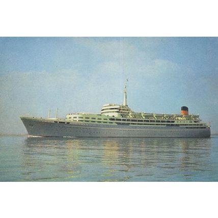 SS Southern Cross Ship Shaw Saville Line Vintage Postcard