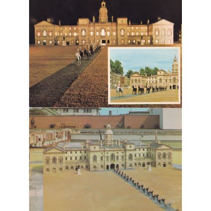 Tucktonia Horse Guards London Miniature Military Model 1970s 2x Postcard s