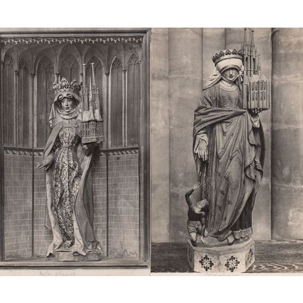 Marburg Elisabethkirche 2x Old German Religious Postcard s