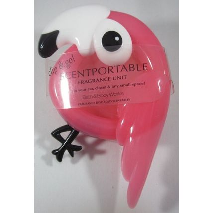 Bath & Body Works Scentportable Air Freshener Visor Clip bird Pink Parrot