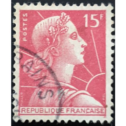 Stamp France SG1238 1955 15Fr Marianne Used