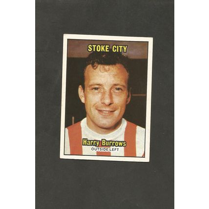 A&BC Orange Back Football 1970-71 #6 Harry Burrows Stoke City